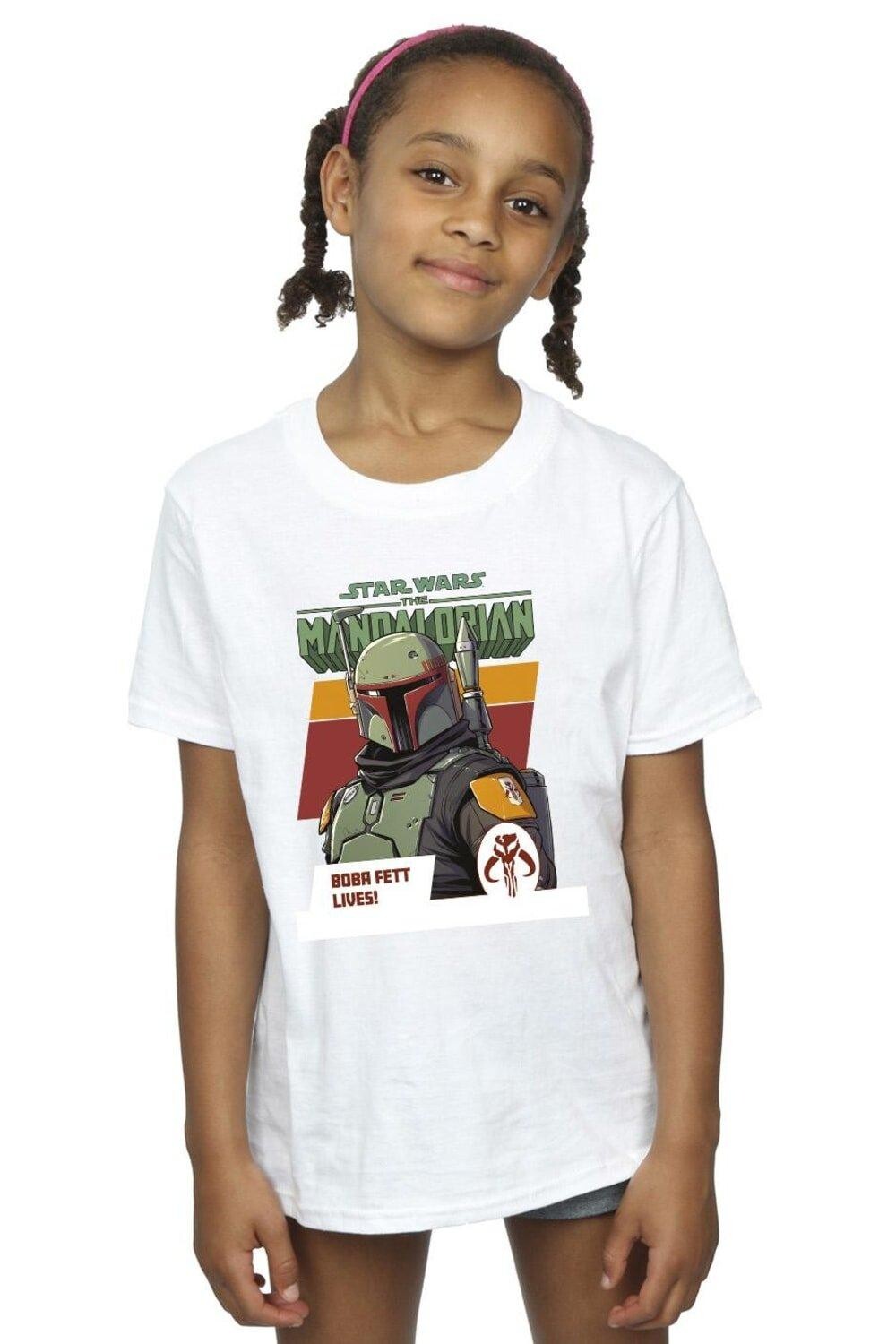 

Хлопковая футболка «Мандалорец Боба Фетт жив» Star Wars, белый