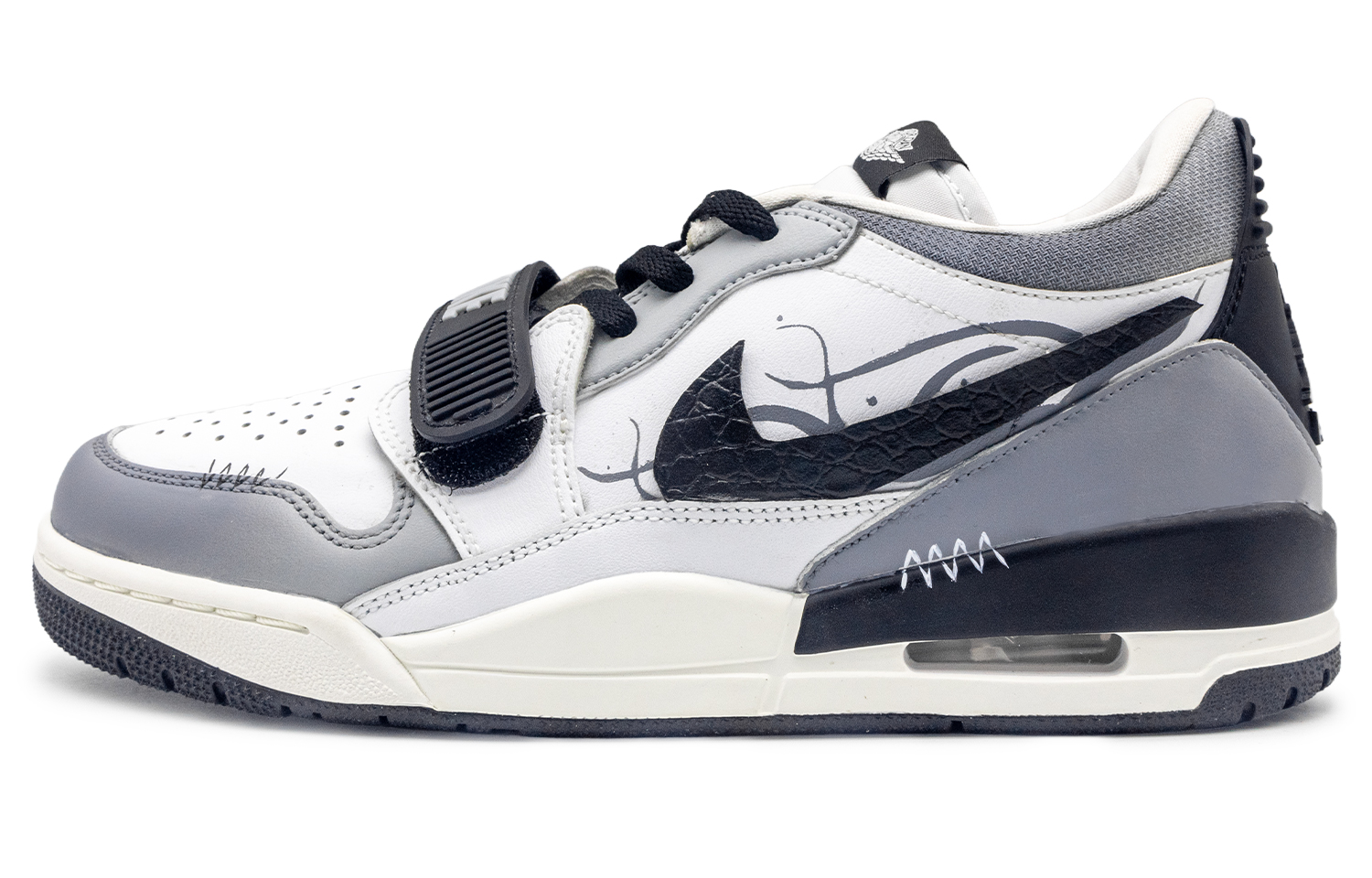 

Jordan Износостойкие низкие винтажные баскетбольные кроссовки Legacy 312, мужские, черные