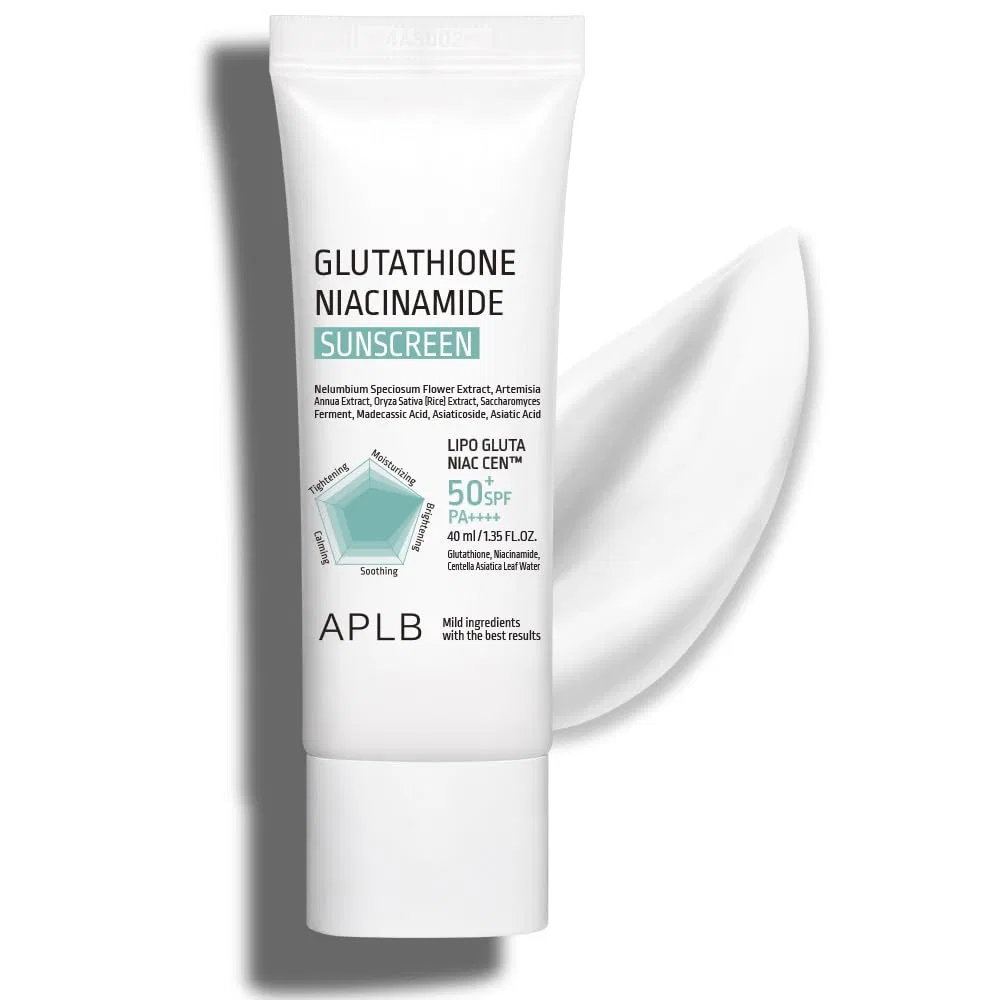 Солнцезащитный крем APLB SPF 50+ PA+++ с глутатионом и ниацинамидом, 40 мл Aplb