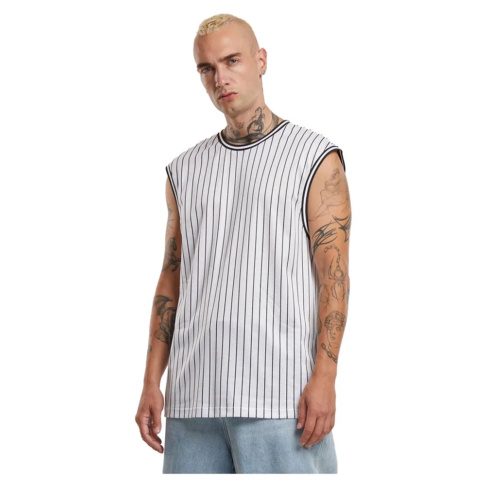 

Футболка без рукавов Urban Classics Striped Mesh, белый