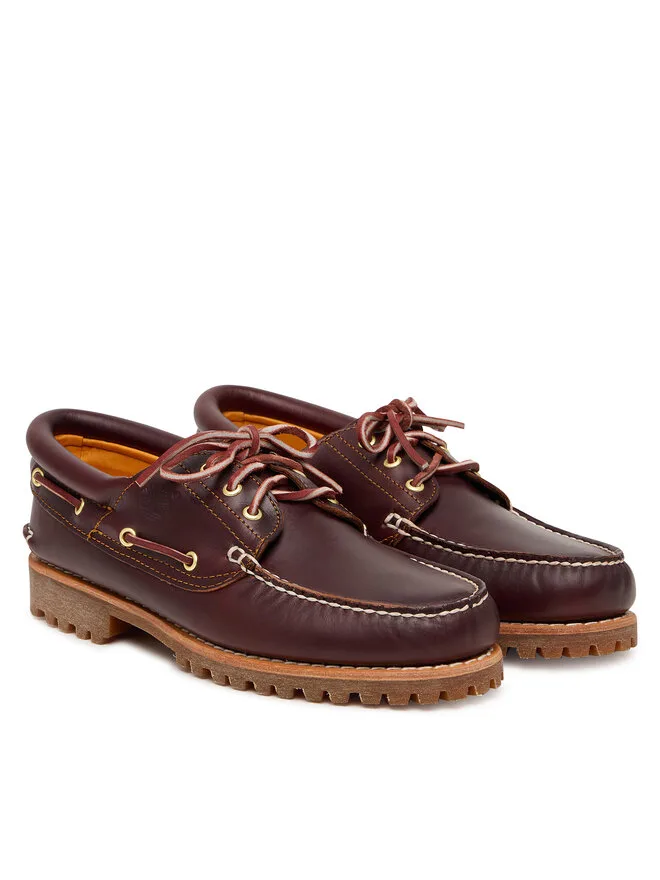 Timberland Мокасины Authentics Boat 3 Eye Classic TB0500096481 коричневые — фото 2