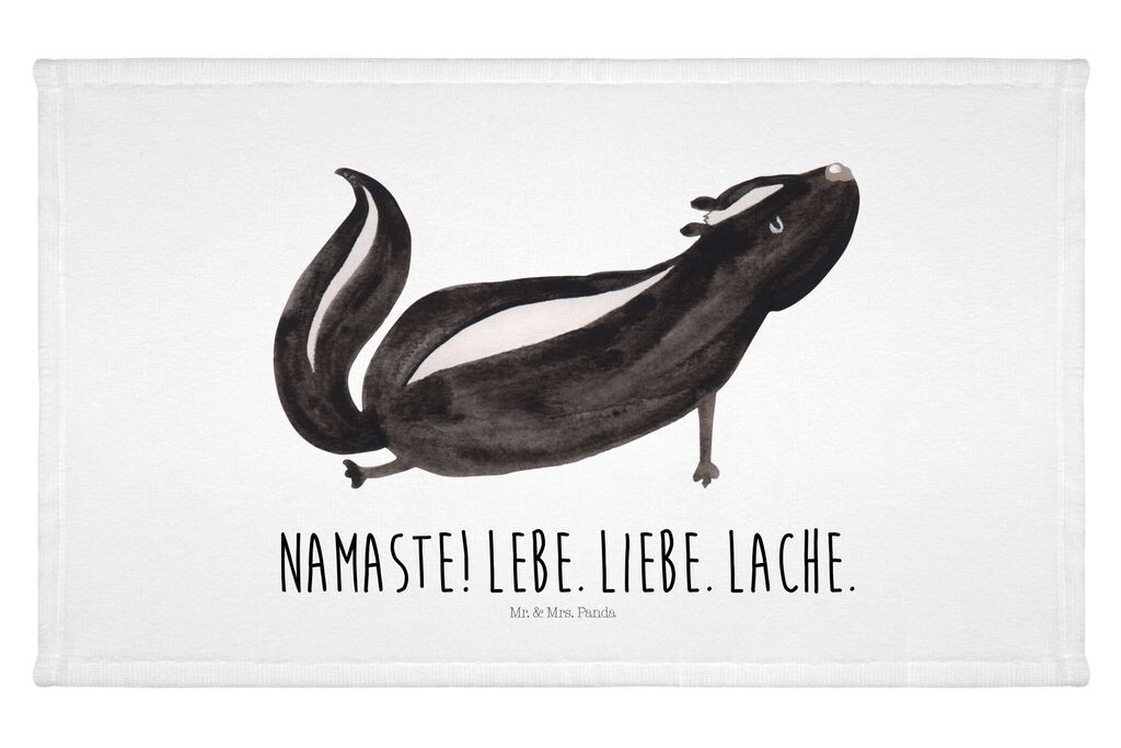 

Гостевое полотенце Mr. & Mrs. Panda Skunk Yoga — белое — подарок, Stinki, Skunk, Love, Laugh, спортивное полотенце, махровая ткань, дорожное полотенце, детское полотенце, живое, гостевое полотенце, белый