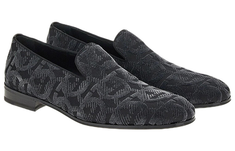 Gancini Men"s Casual Men Low-top Black Ferragamo — фото 2