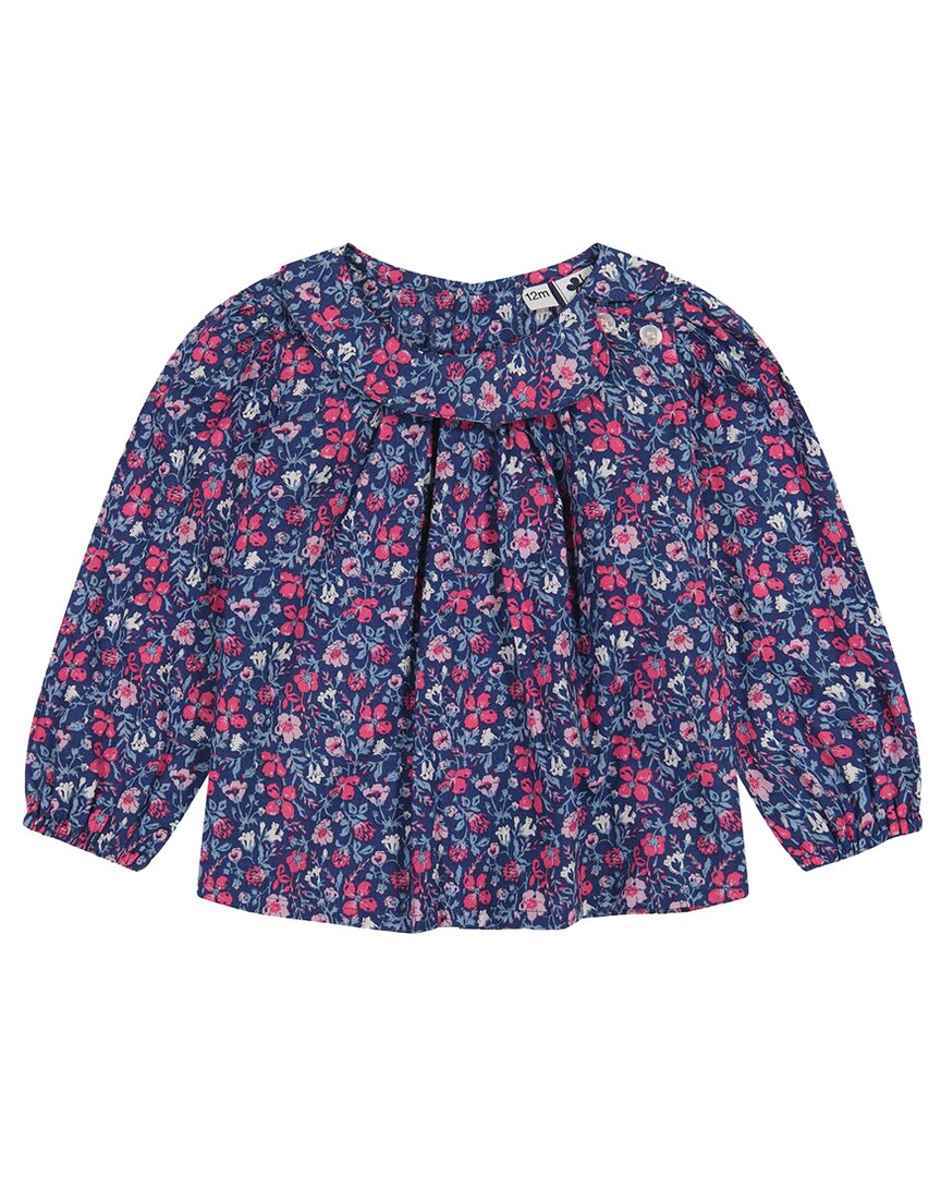 

Блузка Busy Bees Sadie Side с воротником Питер Пэн, цвет navy floral