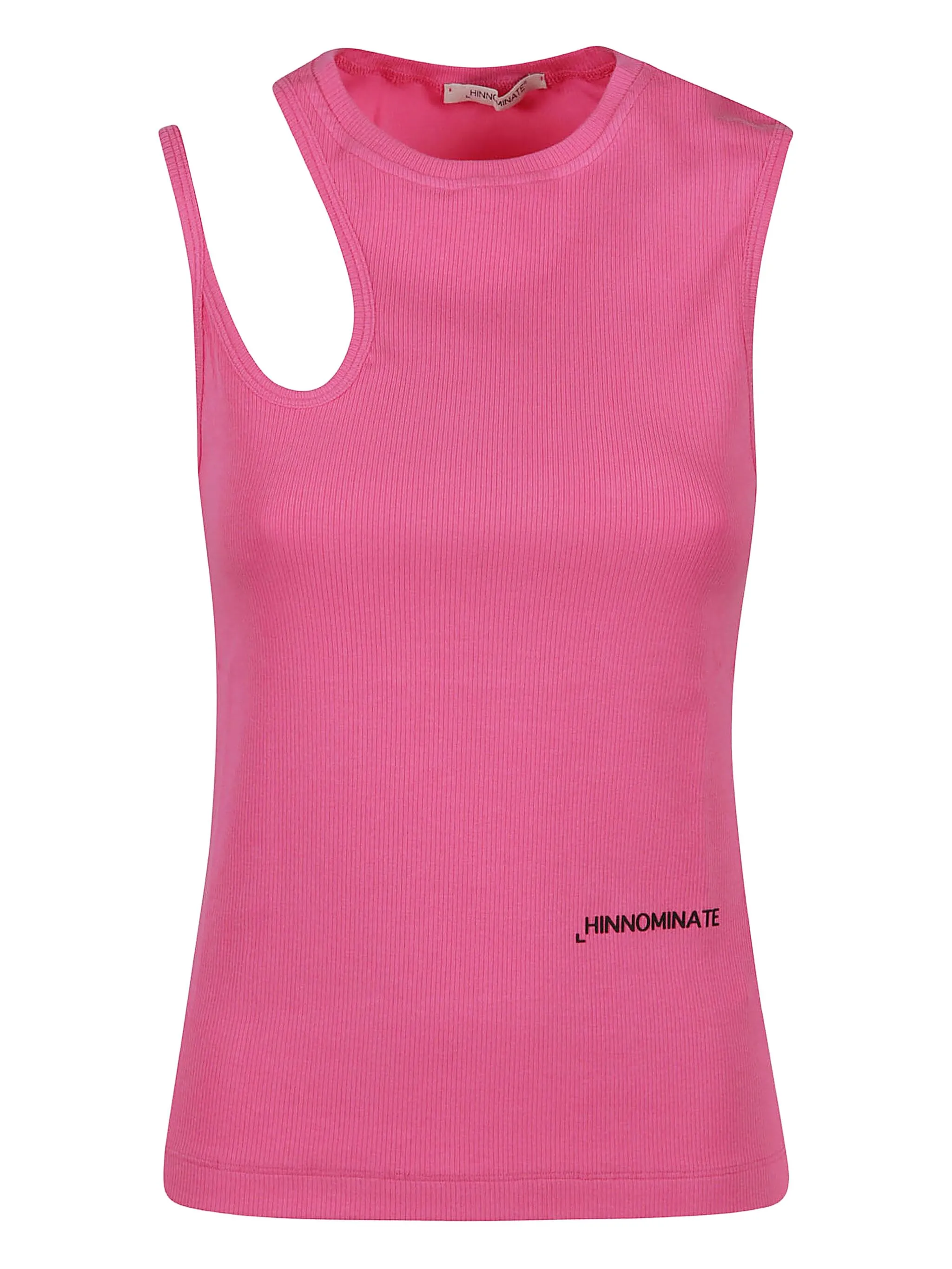 

Топ в рубчик с вырезами Hinnominate, розовый