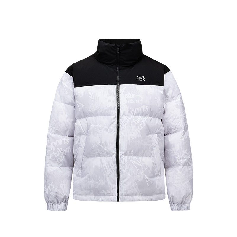 

ANTA Мужская пуховая куртка с принтом белая, Pure White[Irregular and Fissured White]-1