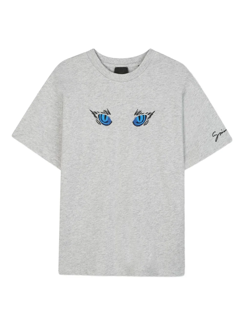 

Футболка с вышивкой Givenchy Kids, серый