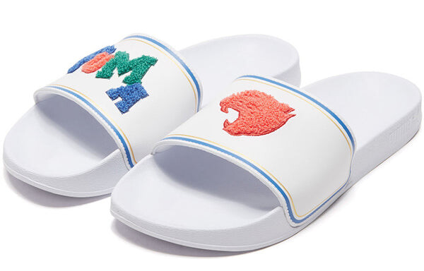Тапочки leadcat ftr slide 'badges - white' Puma, белый — фото 3