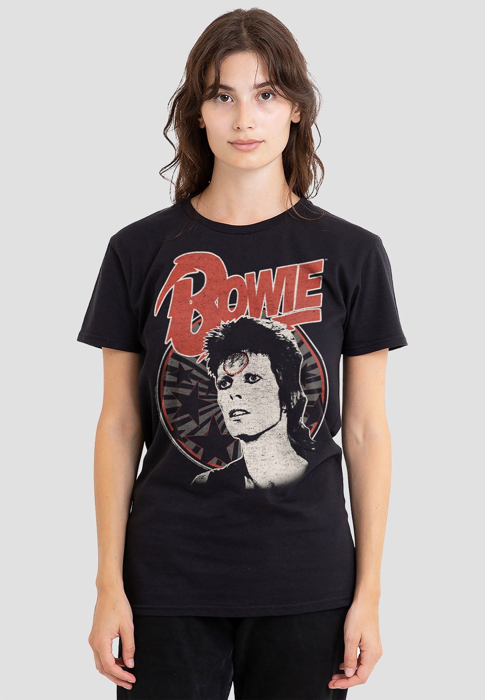 

Футболка с принтом DAVID BOWIE SPACE ODDITY Cotton Soul, черный