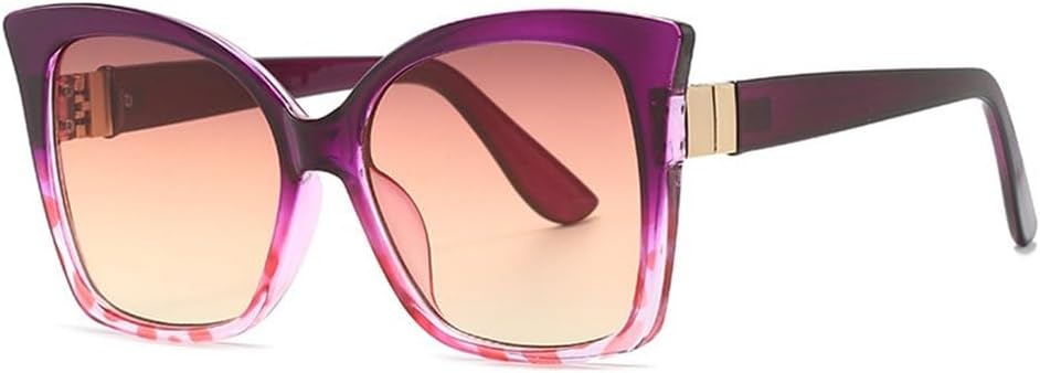 

Большие солнцезащитные очки для мужчин и женщин, модные солнцезащитные очки с леопардовым принтом, стильные очки с защитой от УФ-излучения UV400, фиолетовые, один размер MTZJH, One Color