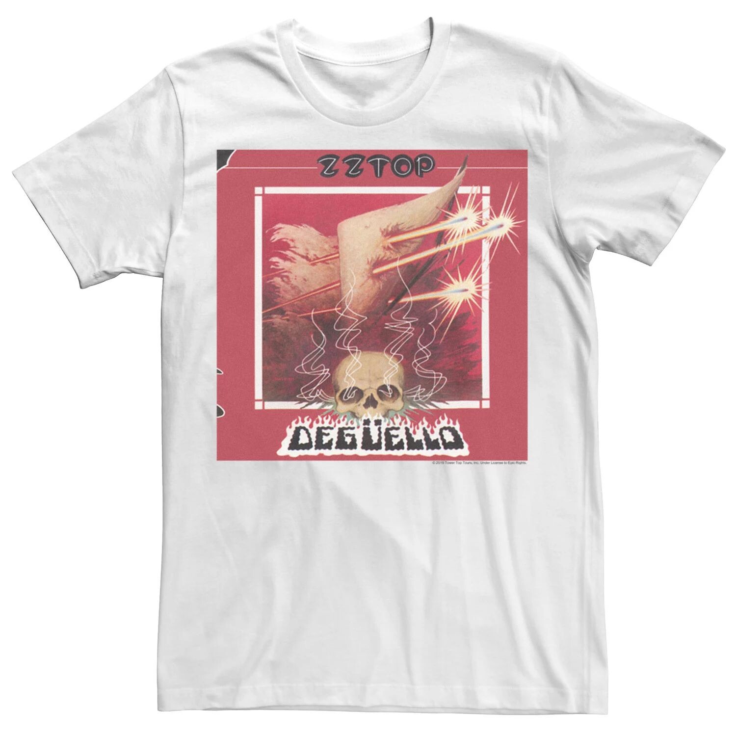 

Мужская футболка ZZ Top Deguella с обложкой альбома с графическим рисунком Licensed Character