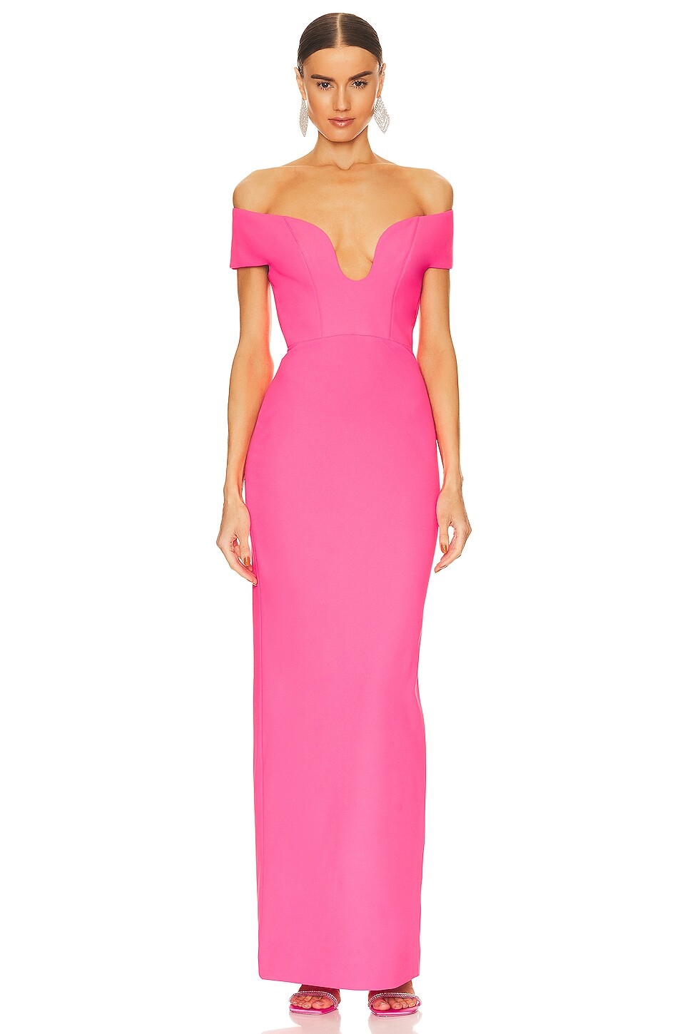 

Платье макси SOLACE London Marlowe, цвет Ultra Pink