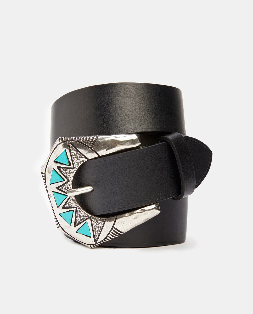 

Черный ремень из кожи наппа Maison Boinet, черный