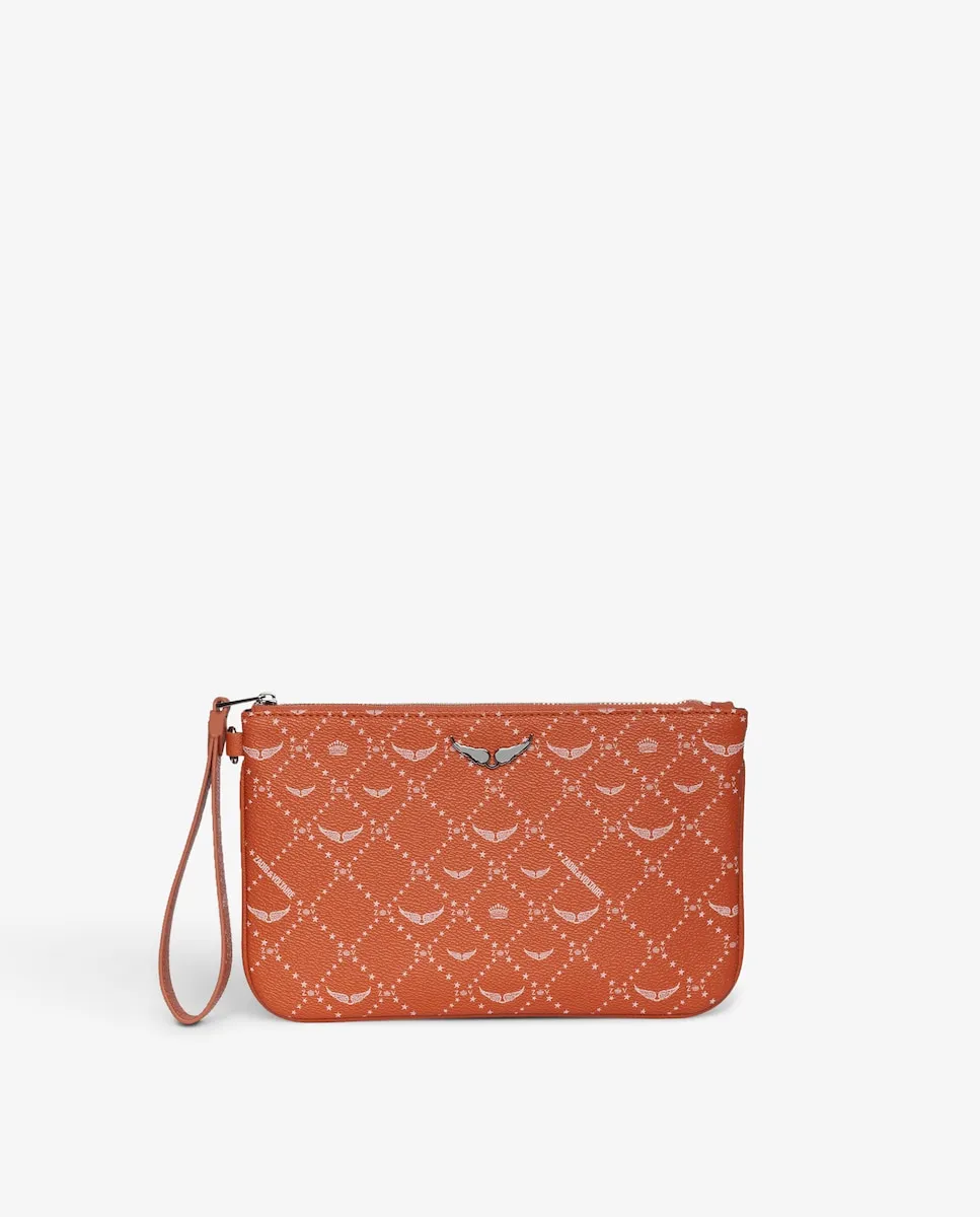 

Сумка-тоут Z Pouch из холщовой ткани с монограммой Zadig & Voltaire, оранжевый