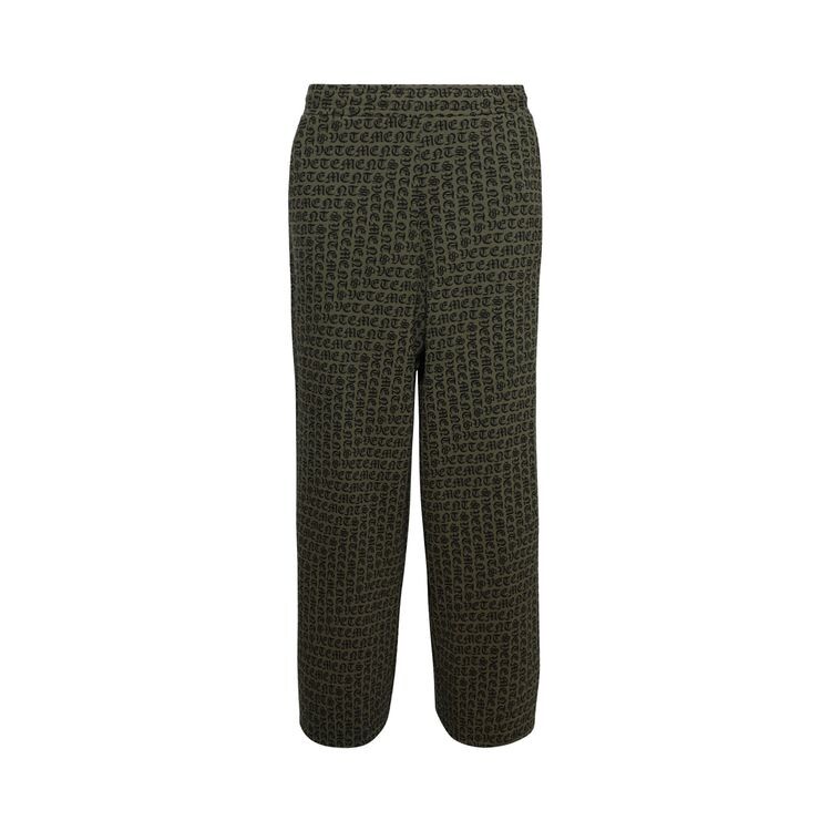 

Спортивные брюки Vetements Gothic Monogram Sweatpants Khaki, желто-коричневый