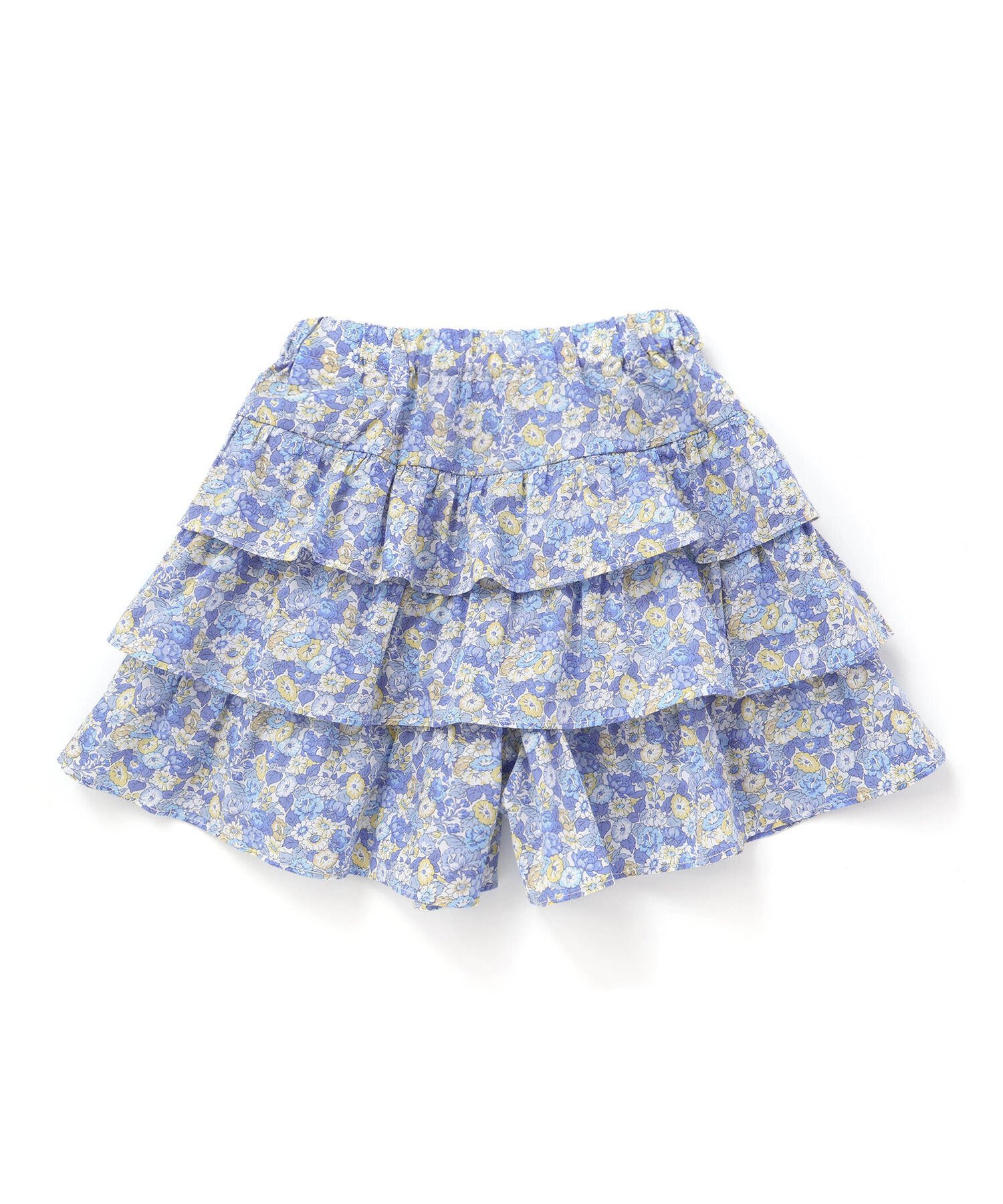 Брюки-кюлоты Tana Lawn с трехъярусными оборками и принтом Liberty (Leontyne Dream) (90-140 см) Tartine et Chocolat, Blue — фото 2