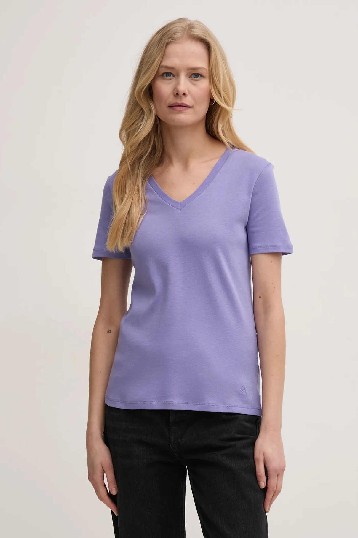 

Футболка из хлопка United Colors Of Benetton, фиолетовый