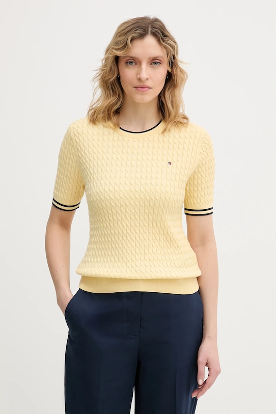 

Хлопковый свитер Tommy Hilfiger, желтый