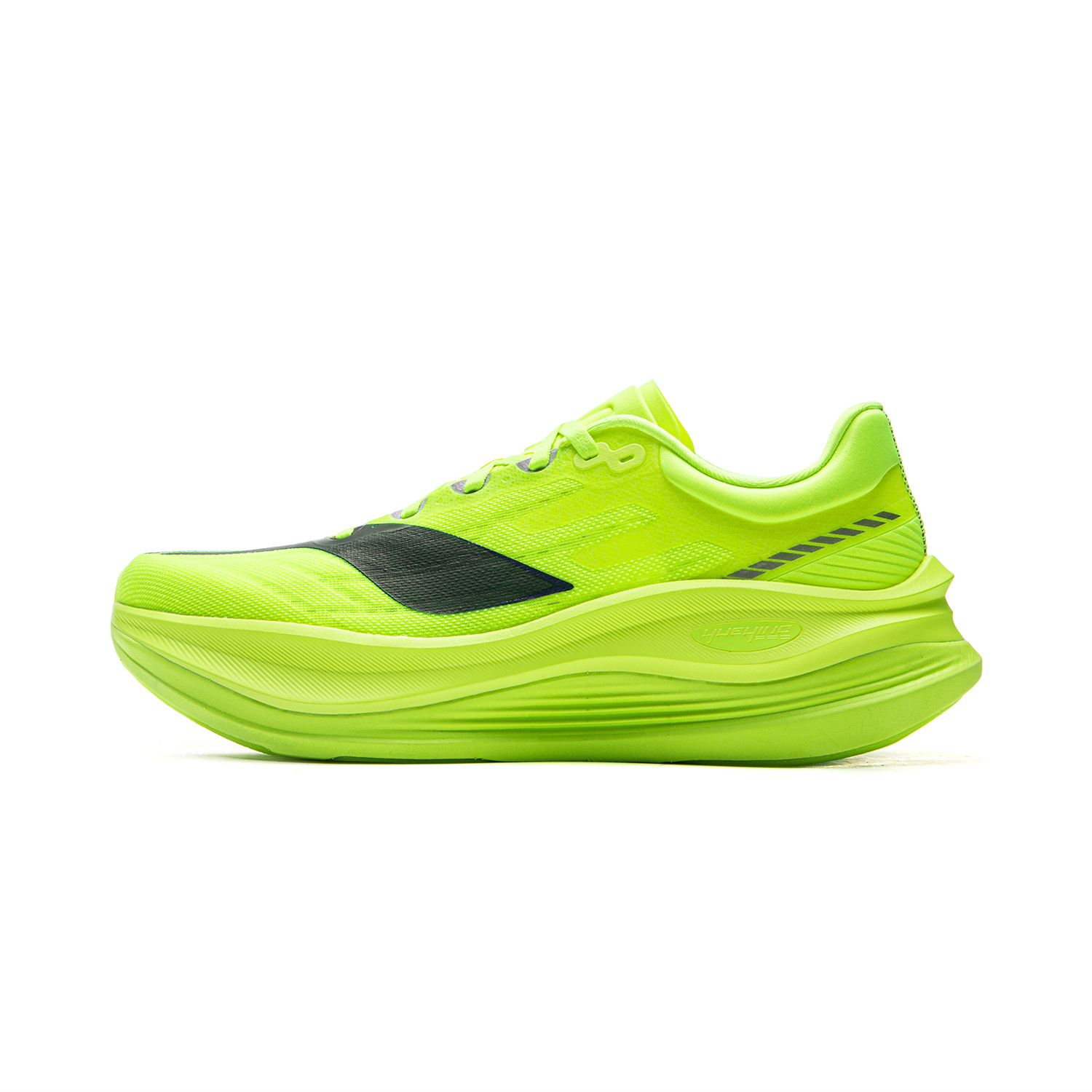 

LINING Кроссовки мужские с низким верхом, нескользящие, износостойкие, повседневные, неоново-ярко-зеленые