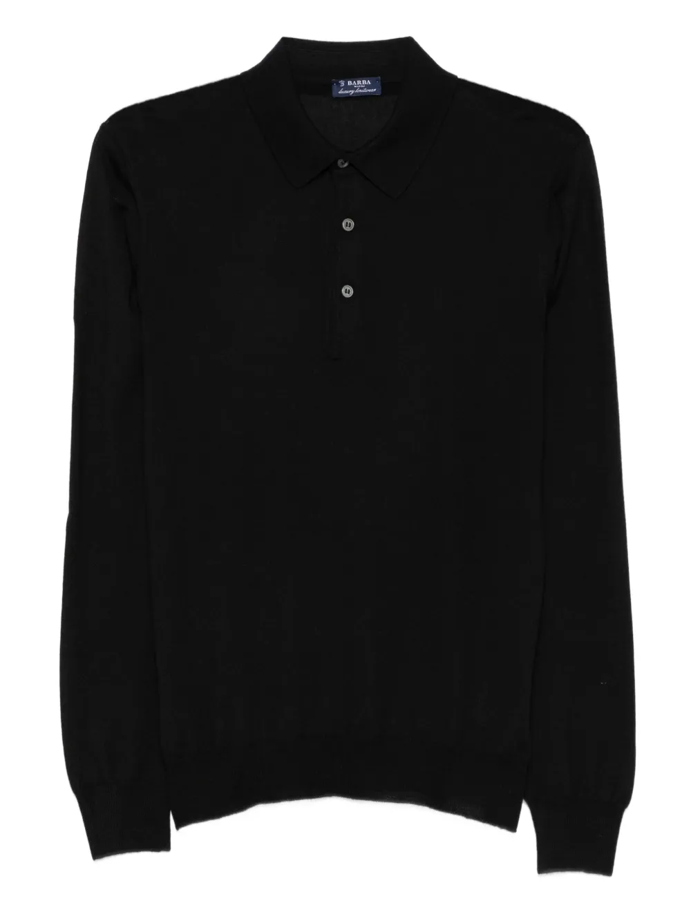 

Свитер с воротником поло Barba, черный