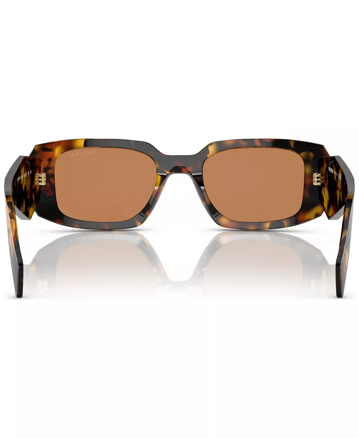 Солнцезащитные очки женские прямоугольные Symbole, модель PR 17WS PRADA, коричневый — фото 4