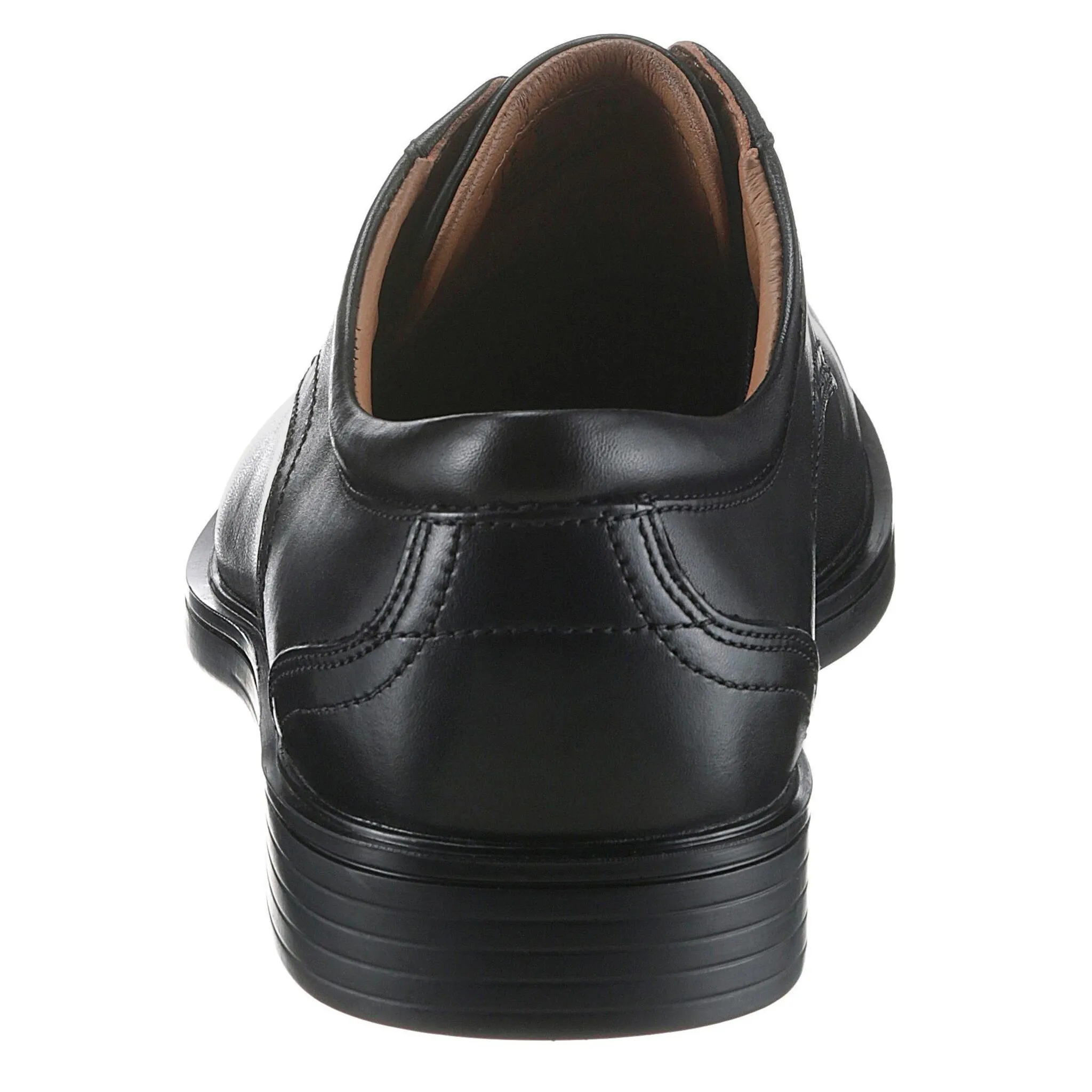 Туфли Clarks на шнуровке "Aldric Lace", с мягкой кожаной стелькой, повседневная обувь, полуботинки, туфли на шнуровке, черный — фото 2
