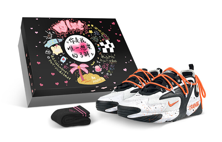 

Кроссовки Zoom 2K Running Unisex Low-top Black/White/Orange Nike