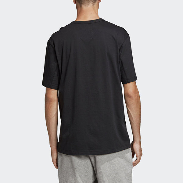 Футболка originals printing logo short sleeve black Adidas, черный — фото 4