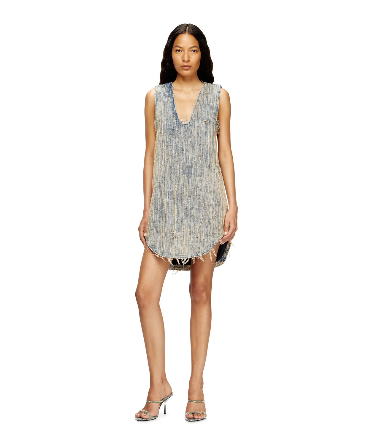 Платье-мини джинсовое Diesel DE-LARIS-DRESS-S2 индиго