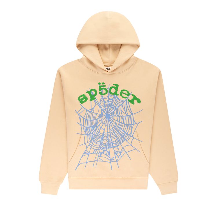 

Худи Sp5der Og Web V2 Hoodie 'Cream', кремовый