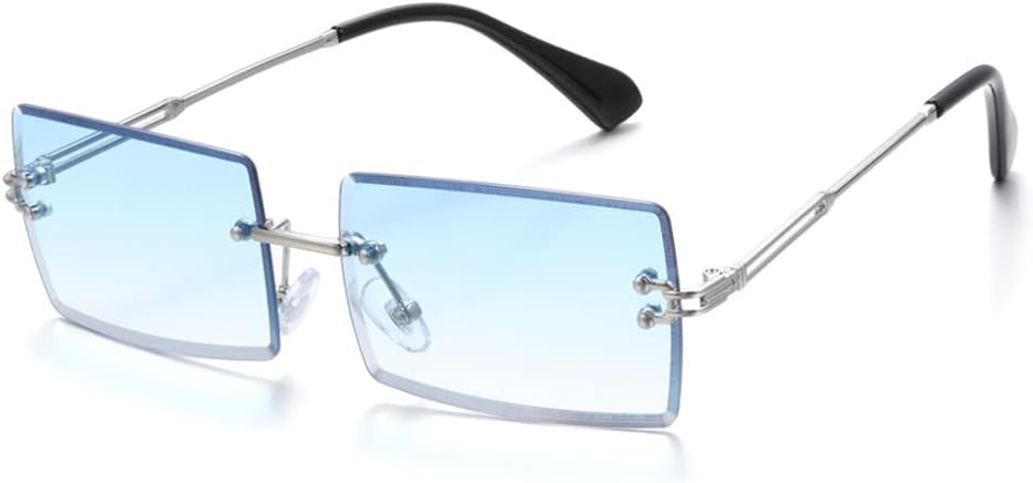 

Солнцезащитные очки без оправы для небольших прямоугольных солнцезащитных очков, дорожные солнцезащитные очки с защитой от УФ-излучения UV400, аксессуары для очков generic, 12