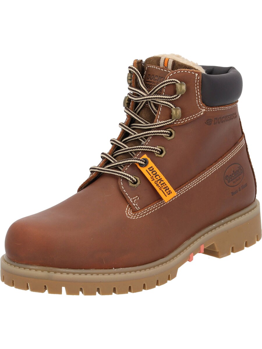 

Ботинки на шнуровке Dockers by Gerli 53AX103, цвет Brown/Dark brown