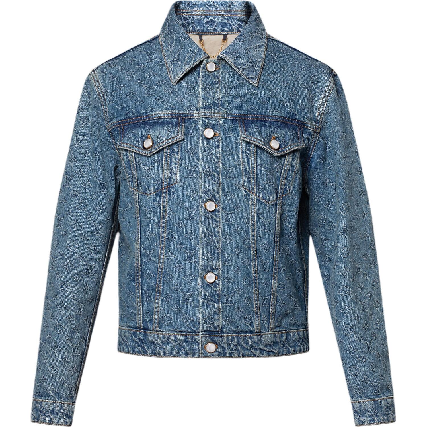 

LOUIS VUITTON Вышитая джинсовая куртка, Navy Blue