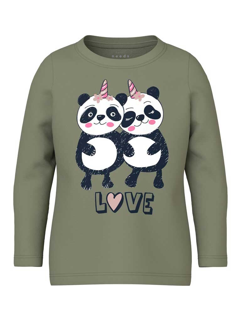 

Блуза Name It NMFVEEN LS TOP O1, зеленый