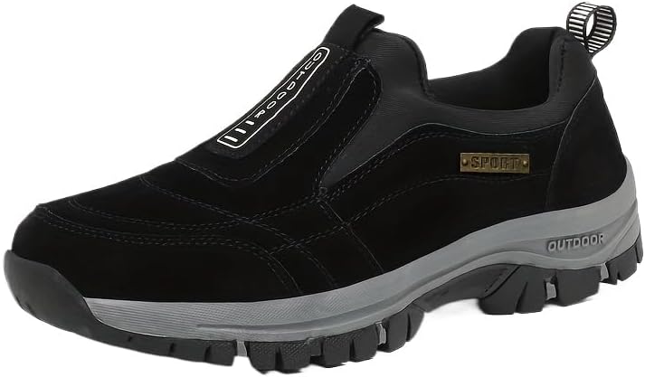 

Мужские кроссовки для походов на шнуровке, износостойкие и нескользящие обувь для охоты и трекинга Generic, черный