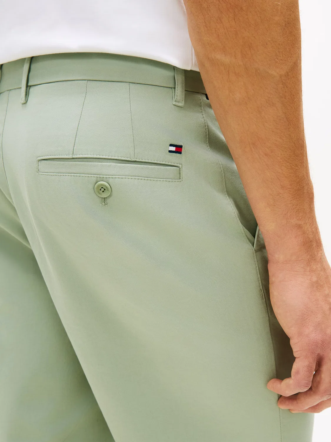 Классические брюки-чиносы 'Dover Ess' Tommy Hilfiger, Pastel Green — фото 2