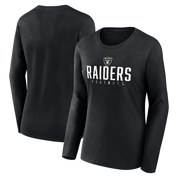 

Женская футболка с длинным рукавом Fanatics Branded Las Vegas Raiders Plus Size Foiled Play Unbranded
