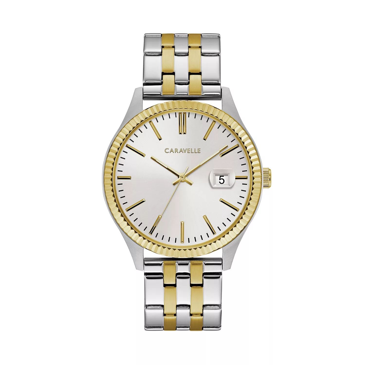 

Мужские двухцветные часы из нержавеющей стали — 45B148 Caravelle by Bulova
