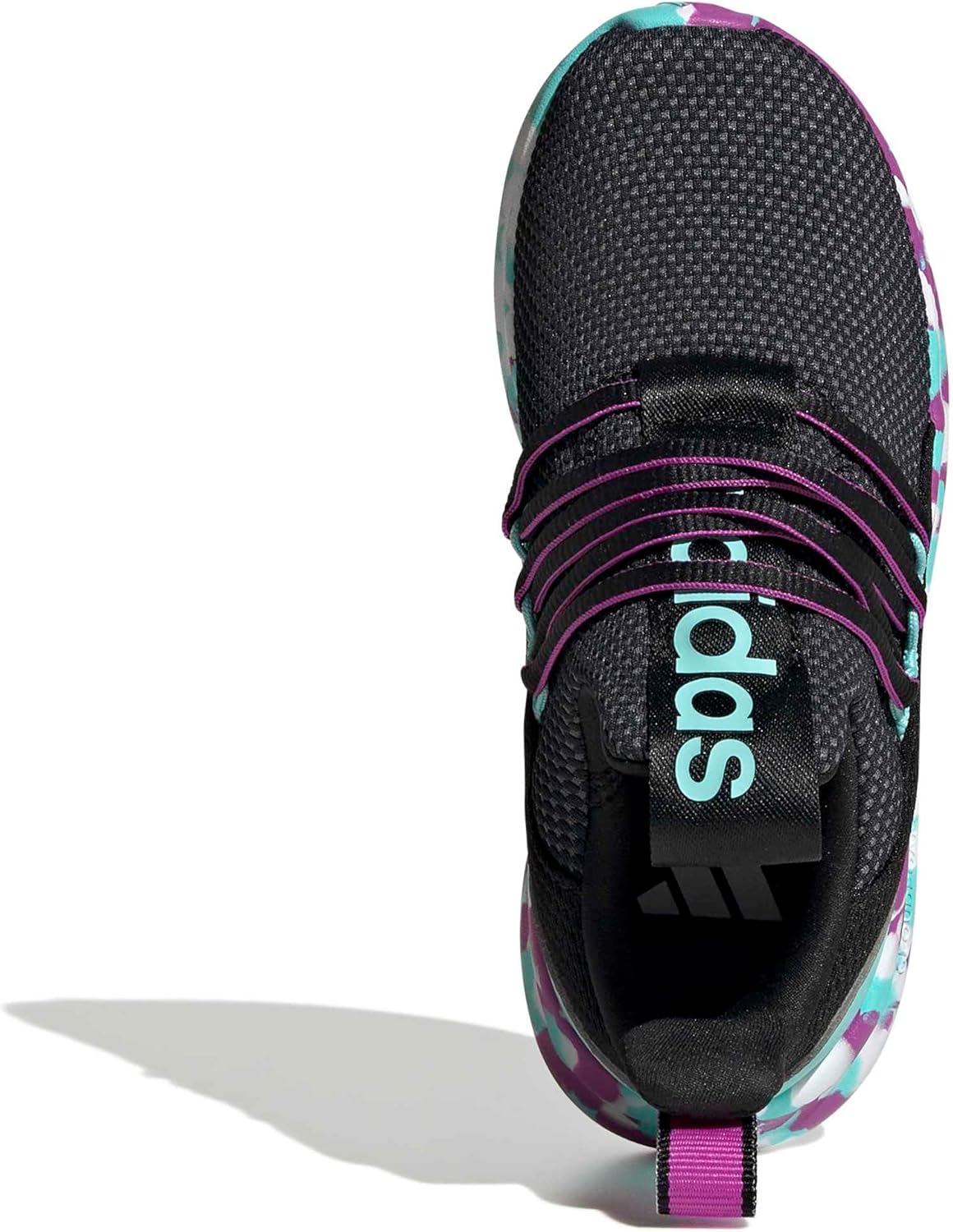 Беговые кроссовки adidas Kids Lite Racer Adapt 7.0, черный/фиолетовый — фото 2