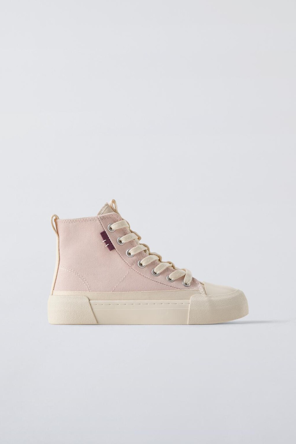 

Высокие кроссовки из хлопка ZARA, разноцветный