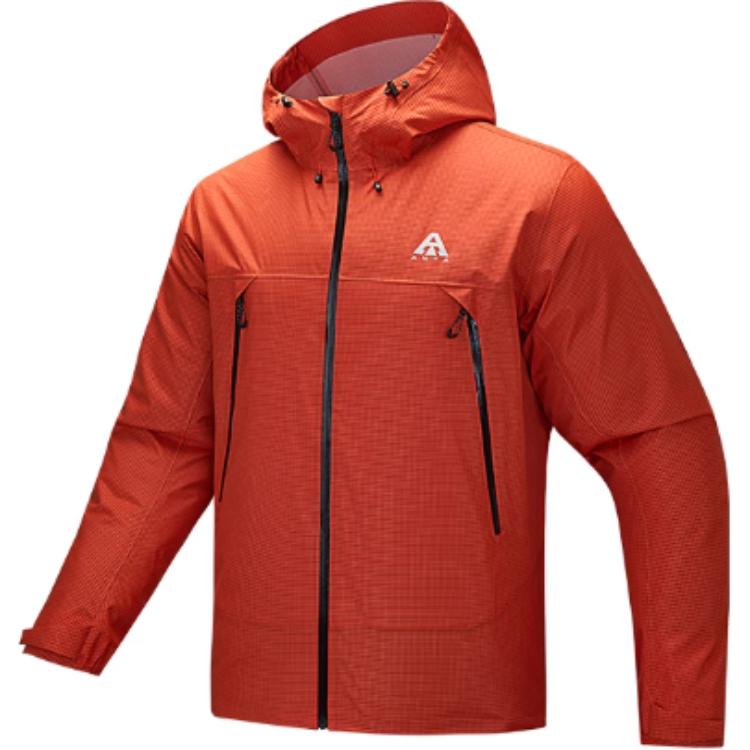 

ANTA Ветровка мужская непромокаемая и непродуваемая, Flame Orange Red
