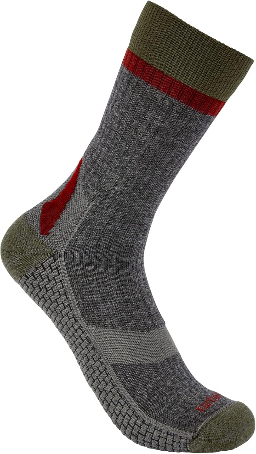 

Носки Carhartt Men's SC9270M Force Grid Midweight Synthetic-Merino Wool Blen, Khaki