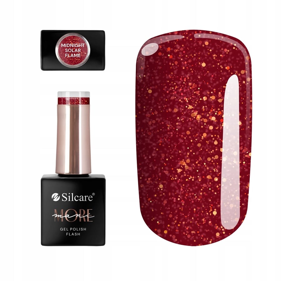 

Гибридный гель-лак ManiMore FLASH MIDNIGHT Solar Flame DB8540 10 г LK1550 SIL Silcare