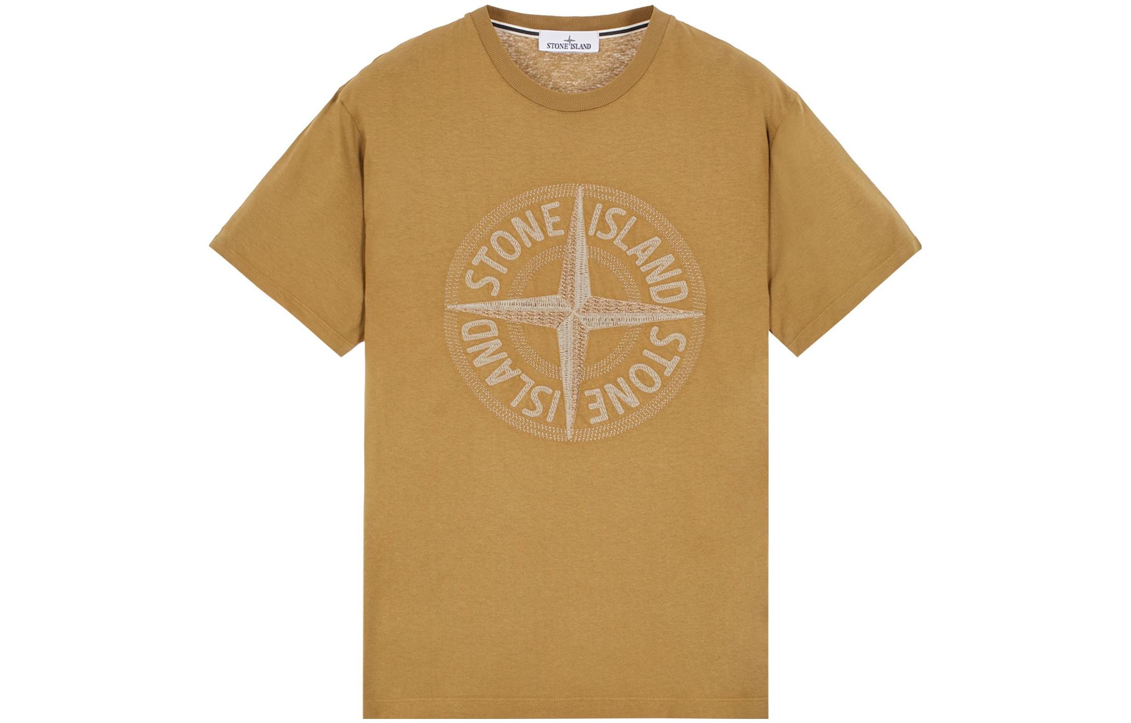 

Футболка мужская хаки Stone Island, хаки