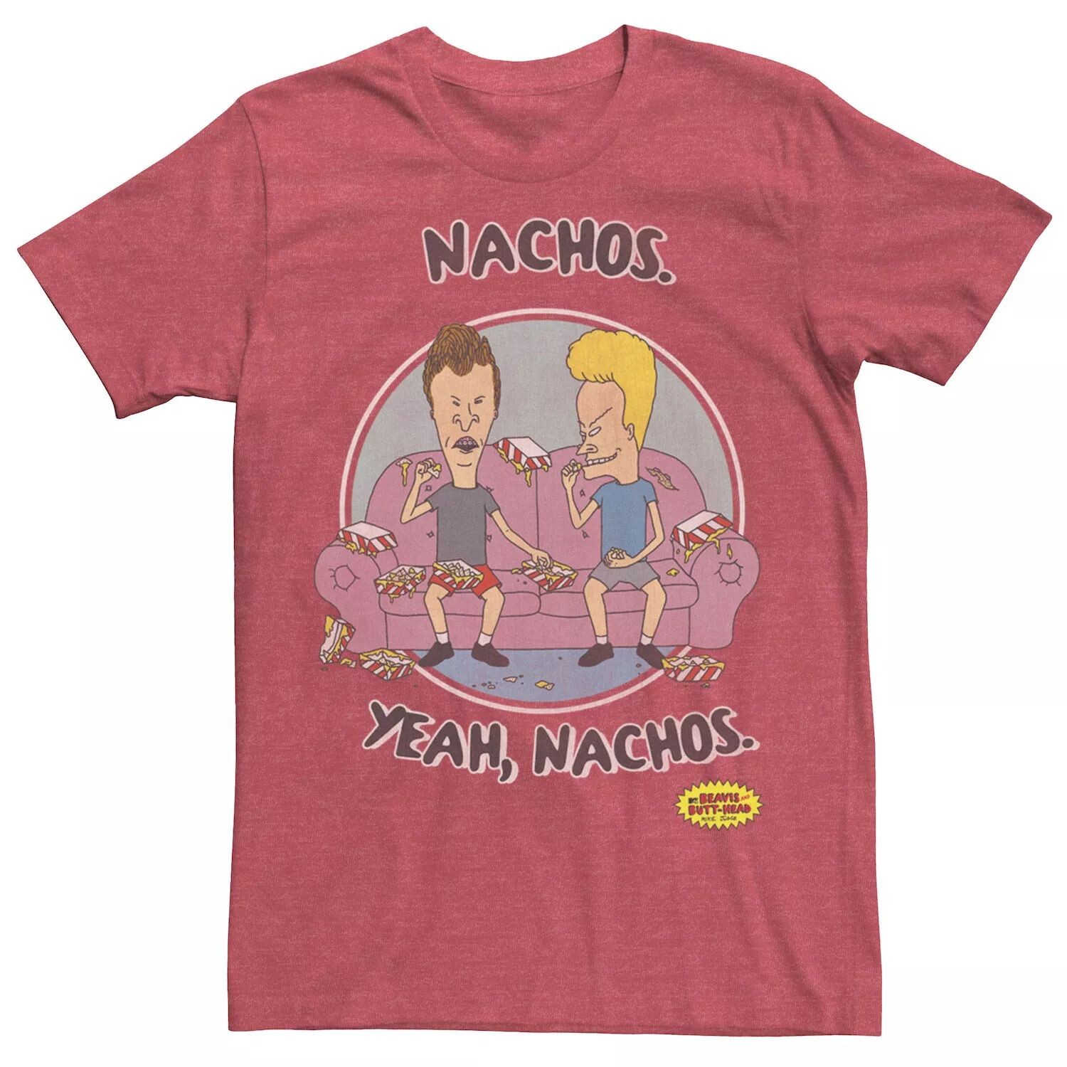 

Мужская футболка Beavis And Butt-Head Nachos Yeah Nachos с портретом Licensed Character