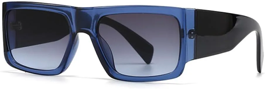 

— Модные квадратные солнцезащитные очки для женщин, двухцветные, винтажные, градиентные, мужские солнцезащитные очки с защитой от УФ-излучения UV400 MTZJH, One Color