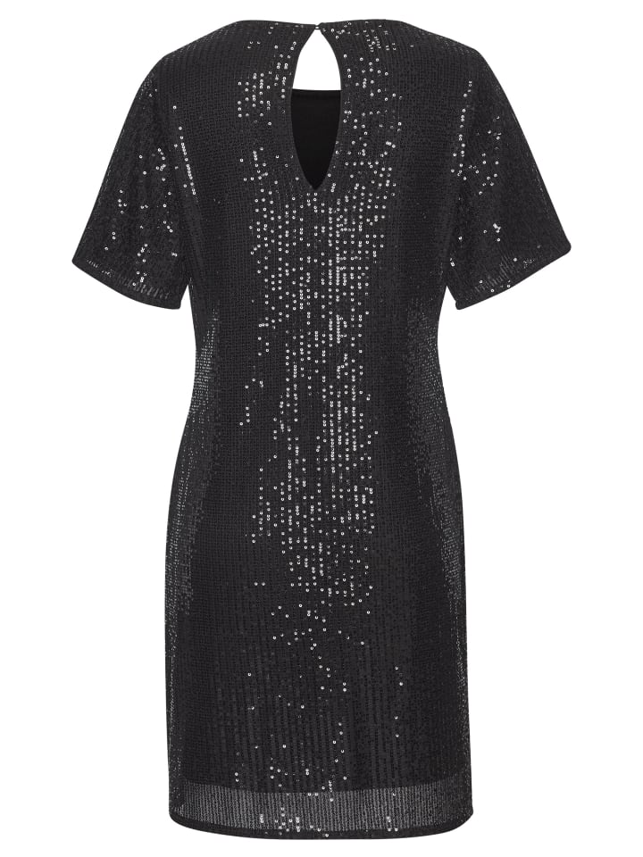 

LASCANA Платье с пайетками, черное
