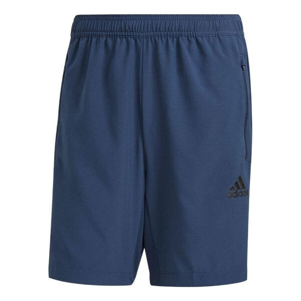 

Шорты men's solid color stripe logo printing casual sports shorts navy blue Adidas, мультиколор