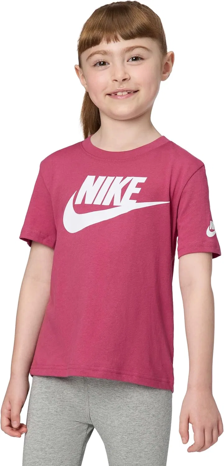 Футболка детская с логотипом Swoosh Nike, Sweet Beet