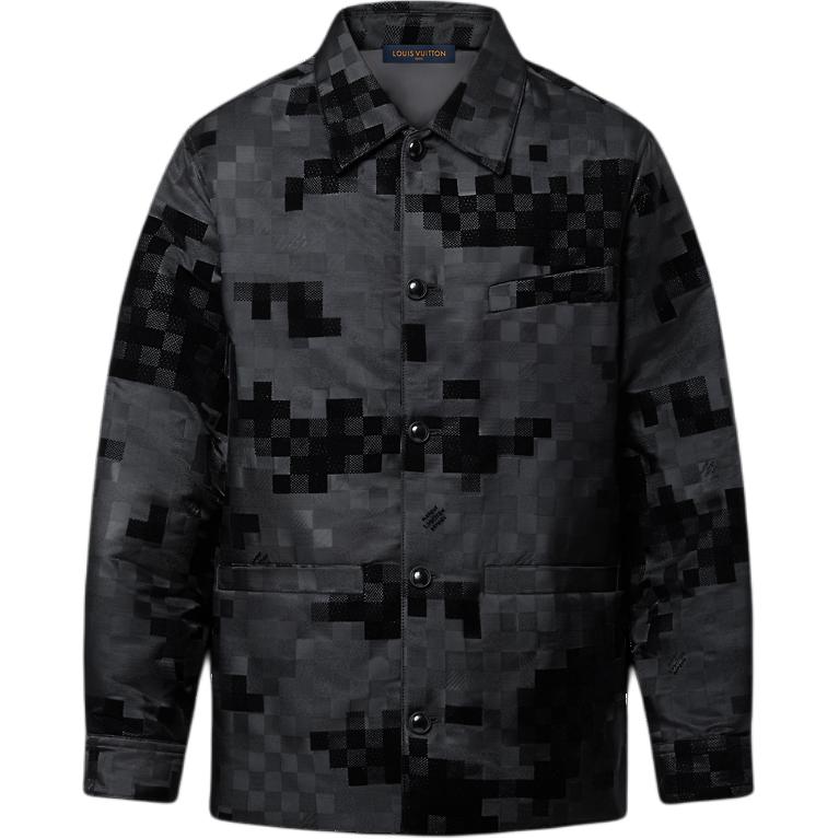 

Стильная рубашка с графическим принтом Louis Vuitton, серый
